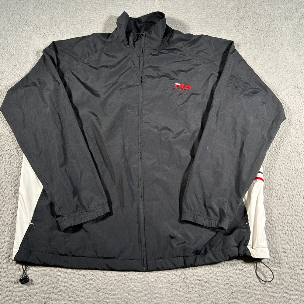 Vintage FILA Sport Track Jacket Men XL‎ Full Zip Retro Long Sleeve Athleisure